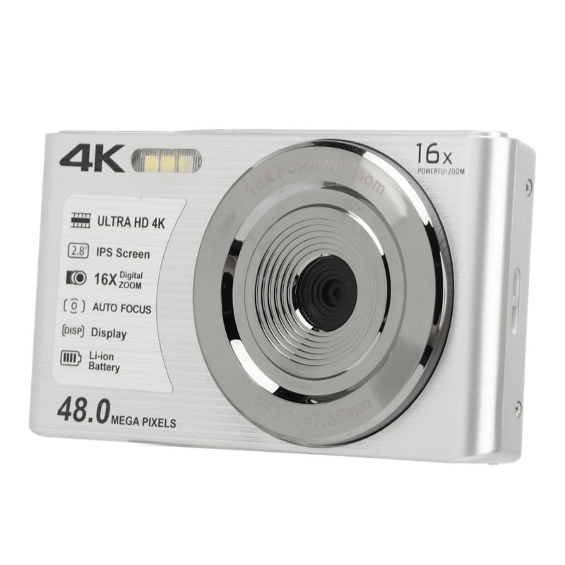 4K Digital Camera 48MP 2.8 Inch 16X Digital Zoom Portable