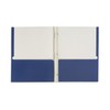 2 Pocket Folder with Prongs, 1 Side Printed, Dark Blue,
