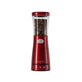 Electric Salt or Pepper Grinder Set Rechargeable, Electric Pepper Grinder with Adjustable Coarseness, 4.5oz Large Capacity, 1.8" Wide-Mouth & Storage Base, One-Hand Operation Kitchen Gadgets