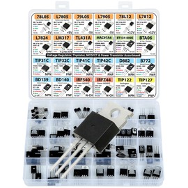 Power Transistor, Mosfet, Thyristor and Voltage Regulator Assortment Kit, 82 pcs, 24 Types