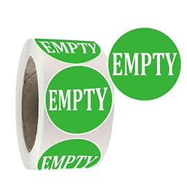 Empty Labels Inventory Control Stickers, 2 Inch Adhesive Shipping Labels for Inventory Control and Warehouse Organization.(500 Pcs)