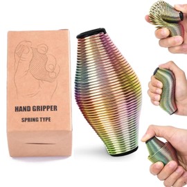 Spring Toy Rainbow Metal Feather, Fidget Toys Metal & Anti-Stress Toy Adults, Stress Relief Toy, Fidget, Anti-Stress Toy for Adults, Hand Trainer & Stress Ball Replacement