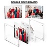 Neatsure 3.5x5 Acrylic Picture Frame 3 Pack, Clear Freestanding Double