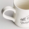 DaySpring - All Things Possible - Inspirational Hand-Thrown Ceramic Mug