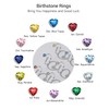 PROSILVER Adjustable Rings 925 Sterling Silver Rings for Women October