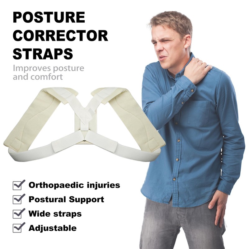 Lixinsunbu Posture Corrector Adjustable Compression Shoulder Support Strap for Upper