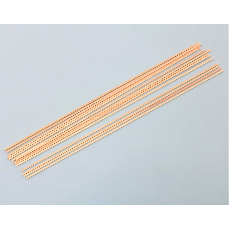 Takeda Cypress Square Lumber 2mm×2mm×300mm 14-piece set 【40-0702】