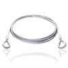 Drahtseile24 Wire rope with thimbles, steel cable with thimbles, stop