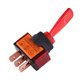 4 Pcs Toggle Rocker Switch, 12V 20A LED On/Off 3 Pin SPST Toggle Rocker Switch LED Light Switch for Car Auto Truck Boat Waterproof car switch