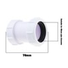 EMSea 2 Pieces Straight Pipe Connectors 40mm PP Drain Pipe