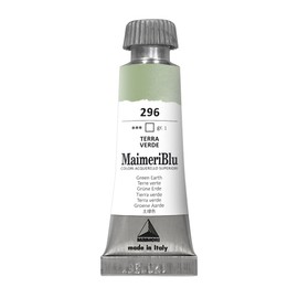 MaimeriBlu 12ml Single-Pigment Watercolor Paint - Green Earth PR102 Professional Watercolor Paint - Lightfast and Transparent Watercolor Paint Tube for Artists