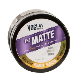 VOGLIA HOMBRE 2 pack Pomada para peinar MATTE Barba, cabello y bigote. Sin sensación grasosa, sin residuos, sin brillo.