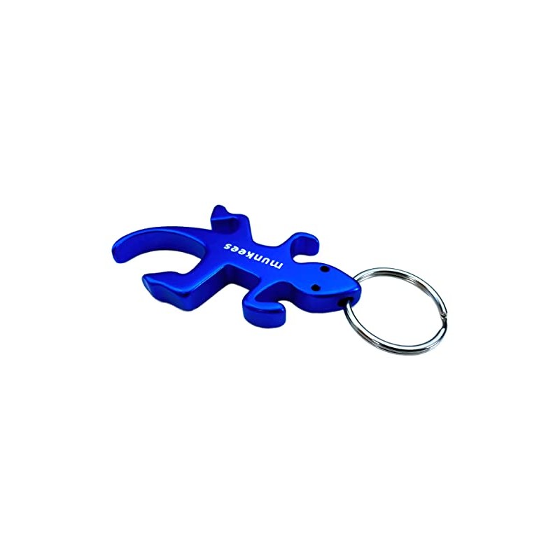 munkees, Lizard Keyring Bottle Opener in Various Colours (Blue), blue