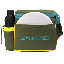 Axiom Discs Cell Disc Golf Starter Bag (Olive/Tropic Blue/Golden Yellow)