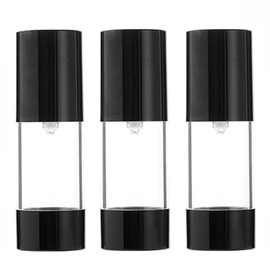 3 Pack 15ml 0.5oz Empty Airless Pump Bottles Travel Lotion Dispenser Foundation Containers Cosmetic Cream Vacuum Bottles for Shampoo Essential Oil Gel Face Cream