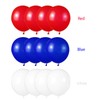 XIKSXITN 12inch Red White and Blue Balloons with Red Blue