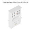1:12 Dollhouse Cabinet Wooden Simulated Miniature Kitchen Furniture Decoration AccessoriesWhite