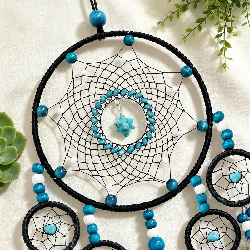 Dream Catchers,Dream Catcher Adult,Tree of Life Wall Decor with Turquoise