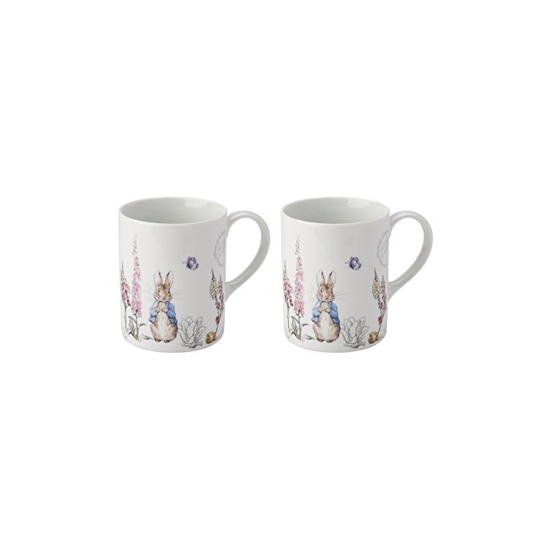 Peter Rabbit Contemporary Design Set of 2 Mugs