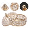 Hipiwe Cofre de joyería con tapa para aretes, anillos, joyas,
