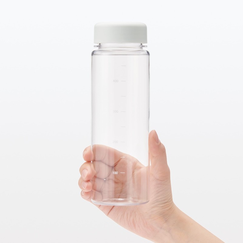 MUJI MDP30A3S Graduated Drink Bottle, Off White, 16.9 fl oz