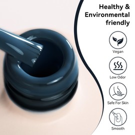 MEGIOR Green Blue Gel Nail Polish 15ML Soak Off UV Light Cure Long Lasting Easy to Apply Gel Polish Kit for Women Girls Manicure DIY Nail Art Salon Home Gift