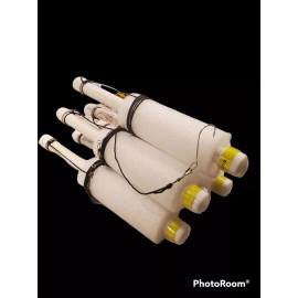 home made fishing noodles Cajun Catfish Noodle fishing Jugs White lot of  6 “Weighted"