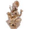 Ganesha Golden Figurine Indian God Elephant Asian Miscellaneous Goods Elephant