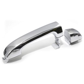 Otois Set of 2 Rear Left and Right Pair Exterior Outside Chrome Door Handle Compatible with Hyundai Veracruz 2007 2015