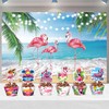 48PCS Flamingo Themed Birthday Party Decorations | 24PCS Cupcake Toppers