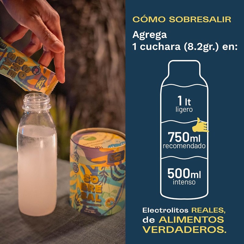 BASK Electrolitos en Polvo Sin Sabor Tubo 287gr 35 Porciones