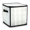 CKB LTD Clear Christmas Bauble Storage Box Cube with Dividers