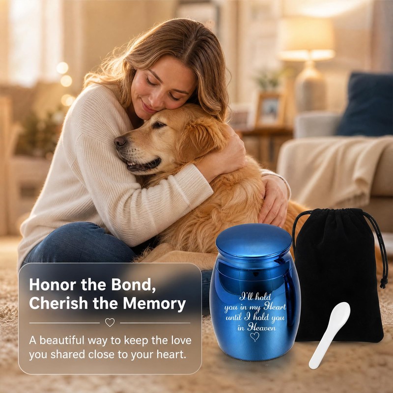 Premium Mini Keepsake Urn for Human & Pet Ashes, Small