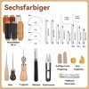 40 Pieces Sewing Awl Set, Portable Awl Tool for Sewing