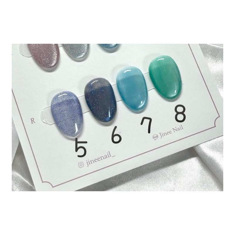 Magnetic Gel Nail Tips - Egg Coffin / 자석젤 네일팁