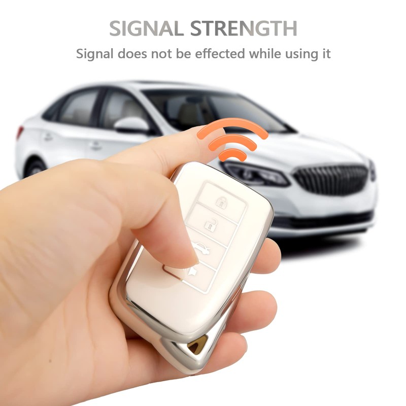 OFFCURVE for Lexus Key Fob Cover Key Case Shell Compatible