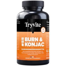 Tryvite Konjac Active — Plant Complex with Konjac, Nopal, Mate, Guarana & Chrome — For an Active Everyday Routine — 90 Vegetable Capsules