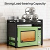 Expandable Microwave Stand Countertop, 2-Tier Adjustable Microwave Oven Rack with