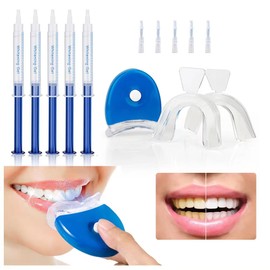 Teeth Whitening Kit 5×3ml Whitening Gel with Professional LED Light Reduce Sensitive Teeth Whitening Kit Remove Stains Whiten Teeth Quick Resultsing