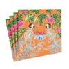 Caspari Monkeys Paper Cocktail Napkins in Orange - 20 Per