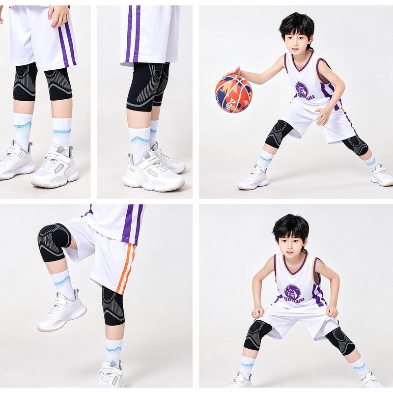 Volleyball Knee Supporter, Kneepad for Children, Protector, Knee Pad, M/L,