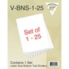 Bottom Numbered Tabs 1-25