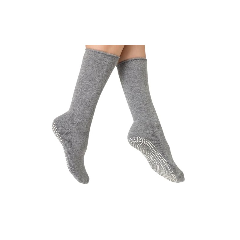 KUNERT Women's Home Socks Non-Slip Knitted Socks, light grey