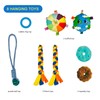 Dewonch Puppy Play Gym with 8 Hanging Toys, Small Dogs