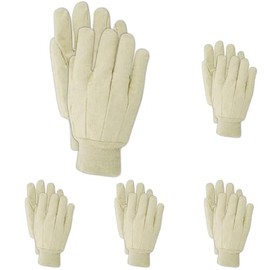 MAGID T603 MultiMaster 10 oz. Ribbed Cotton Canvas Gloves, Mens, White (12 Pair)