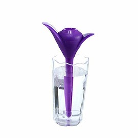 Portable Amazing USB Powered Mini Clover Air Humidifier Home Office Air Diffuser Aroma Mist Maker (Purple)