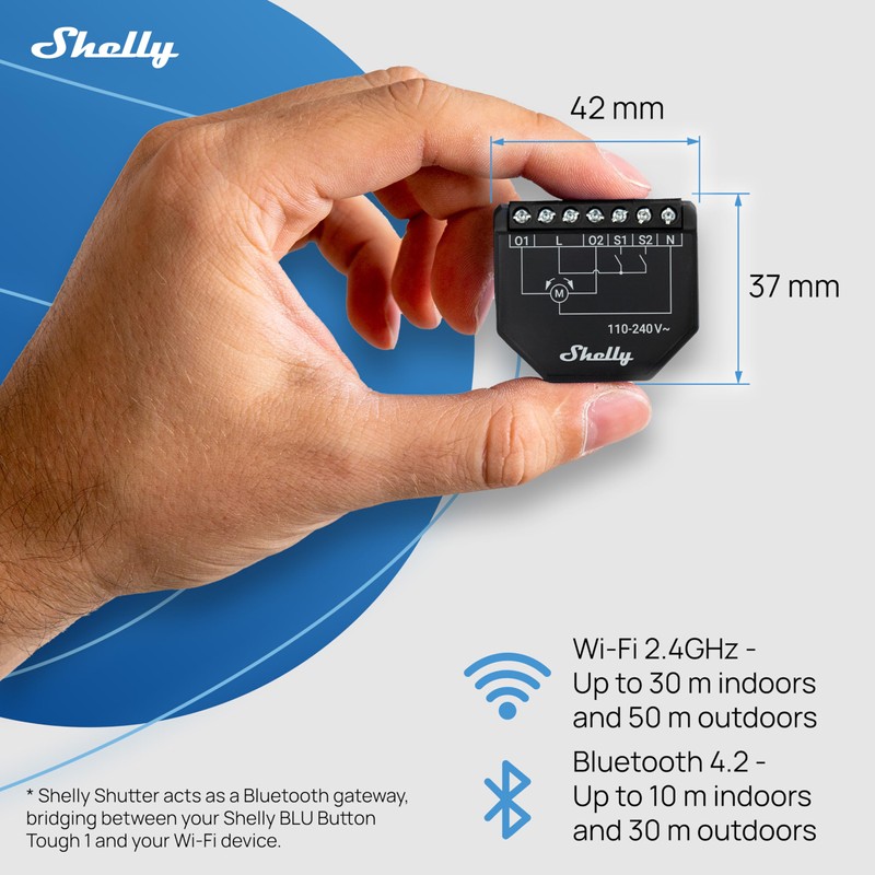 Shelly Shutter & Shelly BLU Button Tough1 (Bundle) - WLAN