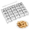 25 Cavity Mini Dog Bone Cookie Cutter Set,Stainless Steel Dog