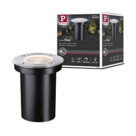 Paulmann 94390 LED Outdoor Light Recessed Floor Light IP65 Dimmable Outdoor Lighting Stainless Steel Outdoor Lamp Stainless Steel Garden Lamp GU10