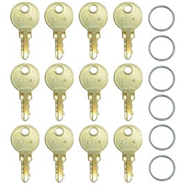 12PCS E114 Key for Toilet Paper Dispensers,E114 Paper Towel Key Replacement，Toilet Tissue & Soap Dispenser Replacement Keys